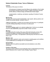 National Stakeholder Group - Terms of reference